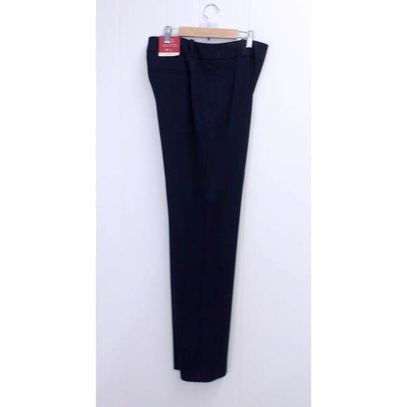 Merona Straight Leg Higher Mid Rise Bi-Stretch Women's Pants Size 12L/ #7239 - Picture 1 of 5